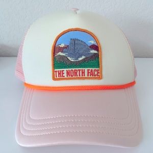 North Face Pink Trucker Hat - New